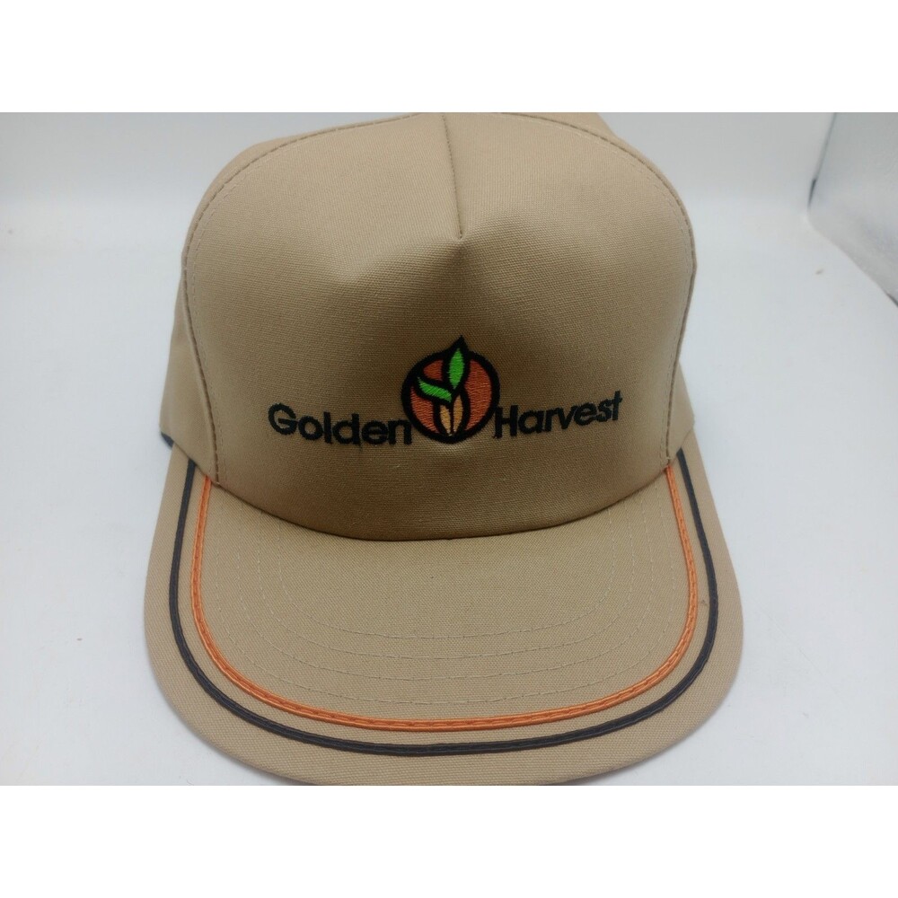 Golden Harvest Seed Hat Cap Adult Snapback Kap King Made in USA Vintage